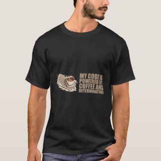 Caffeine Coder Software Developer Engineer Coffee  T-Shirt