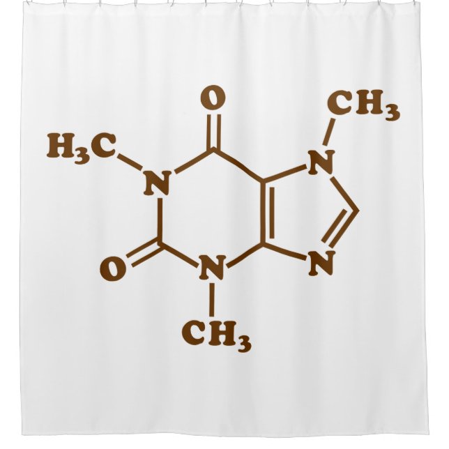 Caffeine Coffee Molecular Chemical Formula (Front)