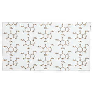 Caffeine Coffee Molecular Chemical Formula Pillowcase