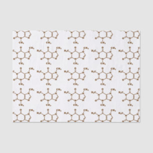 Caffeine Coffee Molecular Chemical Formula Tissue Paper