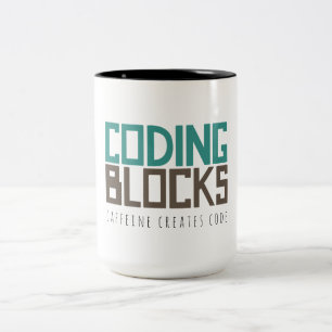 Caffeine Creates Code Two-Tone Coffee Mug
