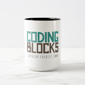 Caffeine Creates Code Two-Tone Coffee Mug