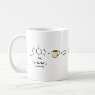 Caffeine Equation–Coffee Powers You Funny Science  Coffee Mug
