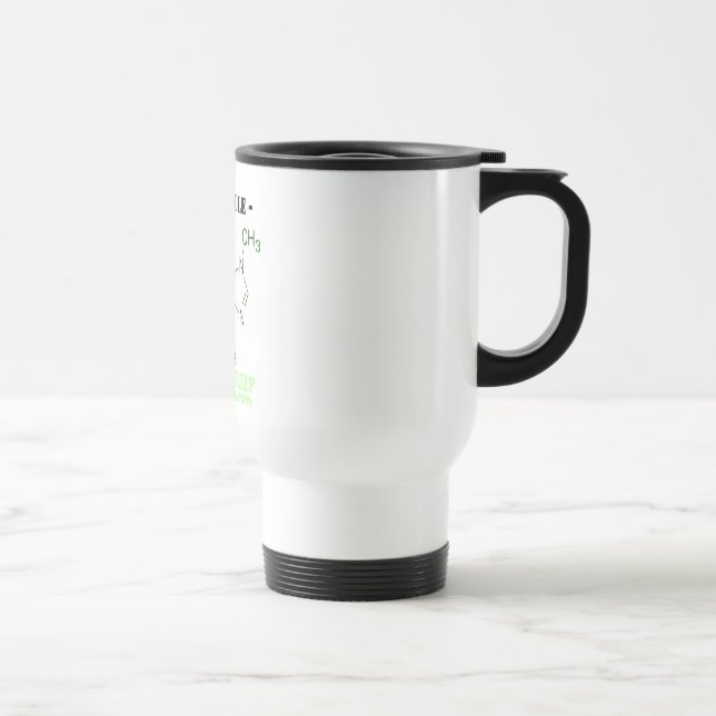 Caffeine Formula "Sleep Is Overrated" Travel Mug (Right)