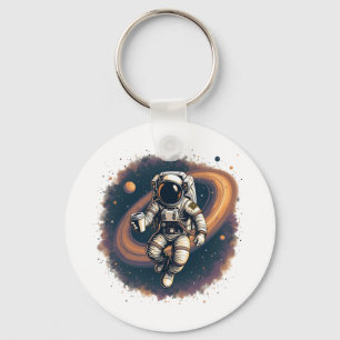 Caffeine Fuel For The Universe Coffee Lover Keychain