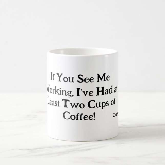 Caffeine-Fueled Sarcasm Work Mug (Center)