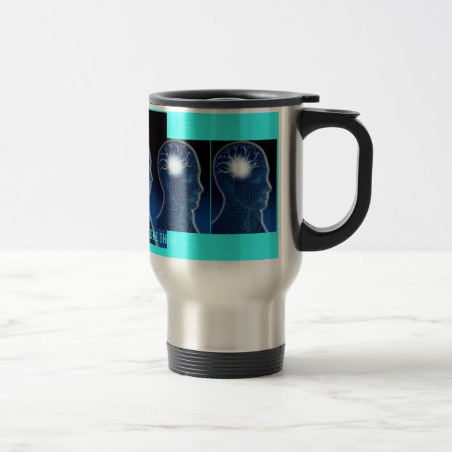 CAFFEINE ITS THE REAL THING. TRAVEL MUG (Right)