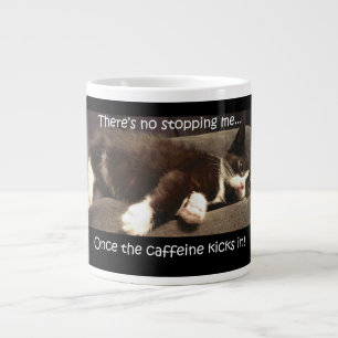 Caffeine Kitty Cat Large Coffee Mug