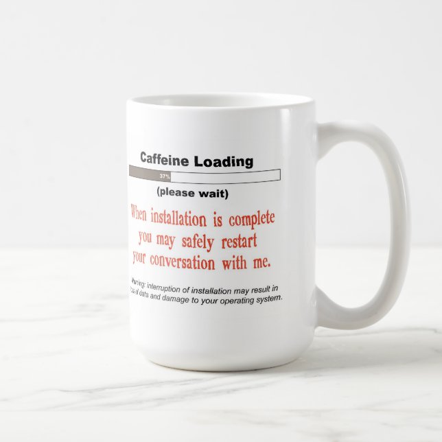 Caffeine Loading Mug (Right)