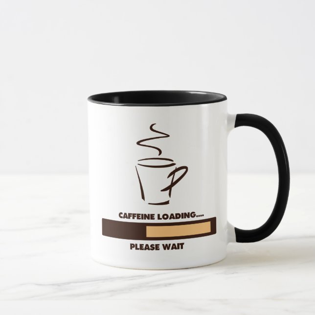 CAFFEINE LOADING - PLEASE WAIT MUG (Right)