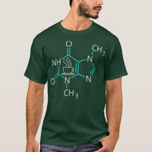 Caffeine Molecule Chemical Coffee Lover Chemistry T-Shirt