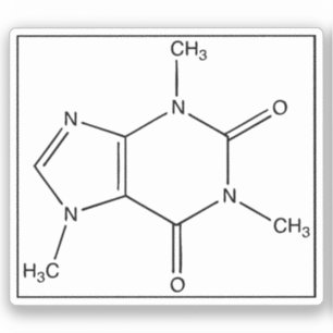 Caffeine Molecule (Chemical Formula)