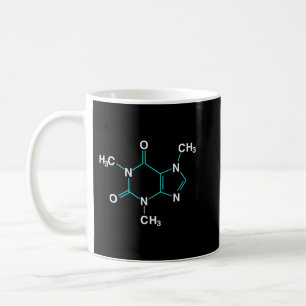 Caffeine Molecule - Funny Coffee Chemistry Pullove Mug
