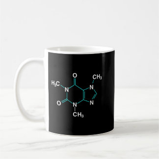 Caffeine Molecule - Funny Coffee Chemistry Pullove Mug