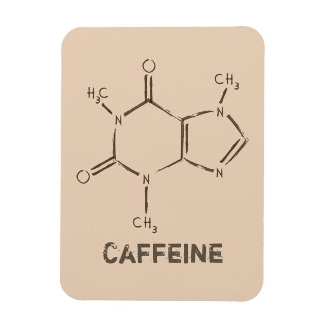 Caffeine Molecule Magnet (Vertical)