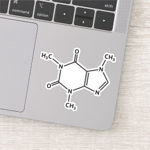 Caffeine molecule molecular structure
