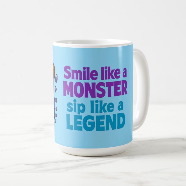 Caffeine Monster Coffee Mug (Front Right)