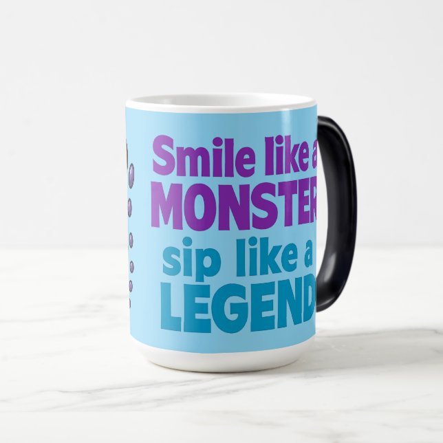 Caffeine Monster Magic Mug (Front Right)
