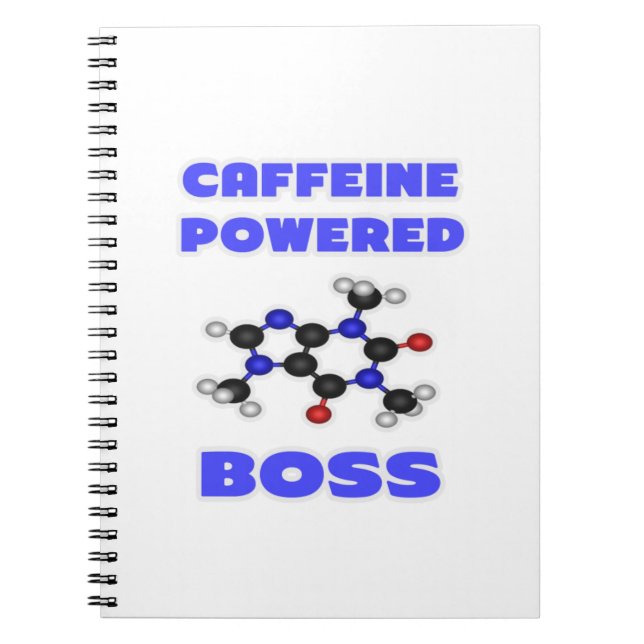 Caffeine Powered Boss Notebook (Front)