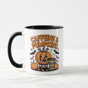 Caffeine & Pumpkins – Halloween Design Mug