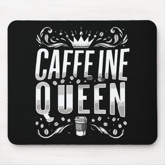 caffeine queen mouse pad (Front)