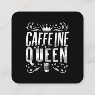 caffeine queen square business card