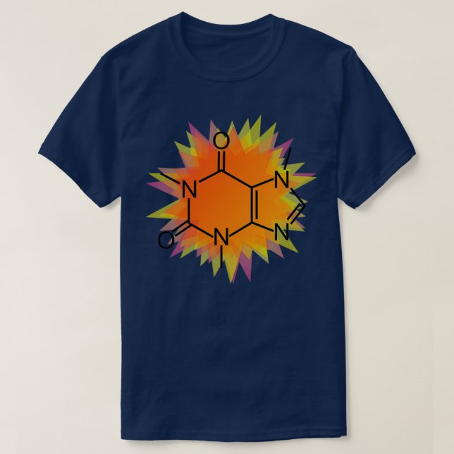 Caffeine Sunburst T-Shirt (Design Front)
