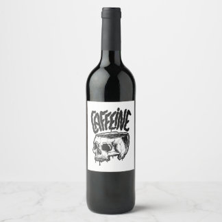 Caffeine Wine Label