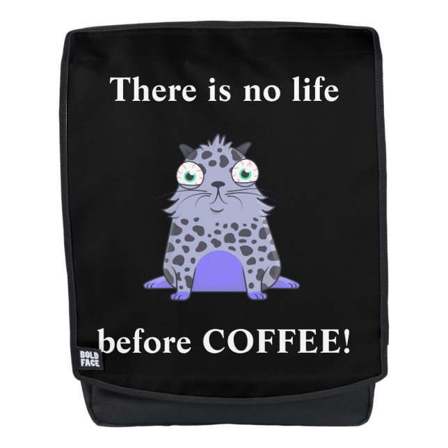 Caffelotta cryptokitty wants coffee backpack (Front)