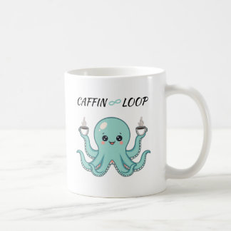 Caffin Loop Kawaii Coffee Mug – Octopus Cute 