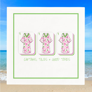 Caftans Tiles & Good Times Mahjong Ladies Napkin