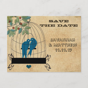 Cage d'oiseaux Enregistrer la date sur la carte po