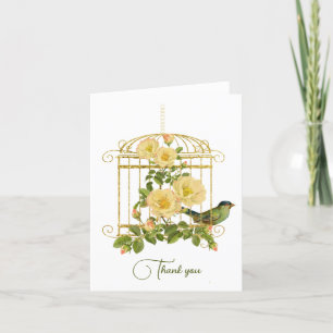 Cage d'oiseaux nostalgiques et Cartes de remerciem