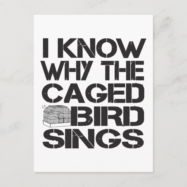 Caged Bird Postcard (Front)