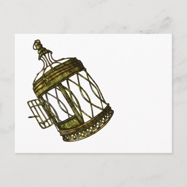 Caged Heart Postcard (Front)
