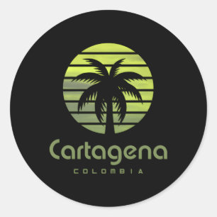 Cagena Colombia Classic Round Sticker
