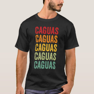 Caguas County Puerto Rico Rainbow Text Design T-Shirt
