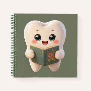 Cahier à caractère de dent mignon Kawaii