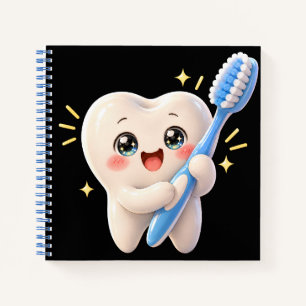 Cahier à caractères de dent mignon   Hygiène denta