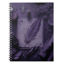 Cahier à couverture gothique