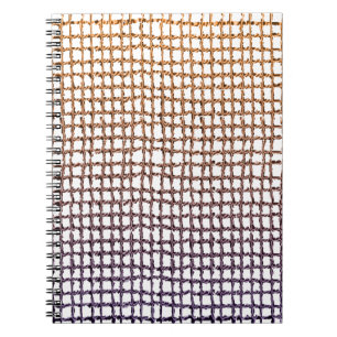 Cahier à couverture résille beige