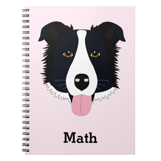 Cahier à motif de chien personnalisé (Devant)