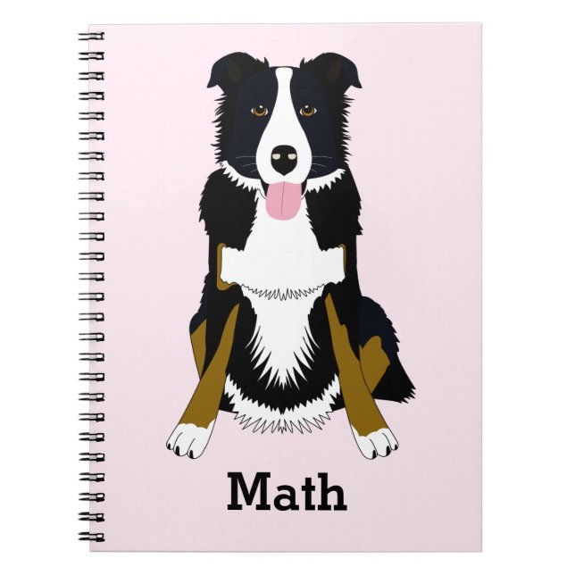 Cahier à motif de chien personnalisé (Devant)