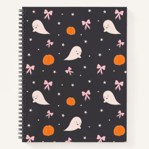Cahier à motif de fantôme d'Halloween mignon Noi