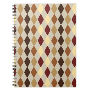 Cahier à motif diamant