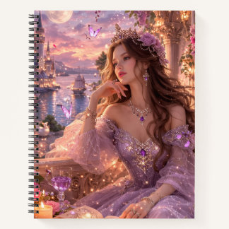 Cahier à papier millimétré de princesse mignonne