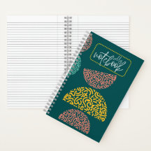 Cahier à reliure rigide avec réglure collège
