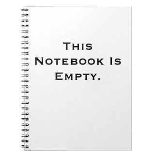 Cahier à reliure spirale.