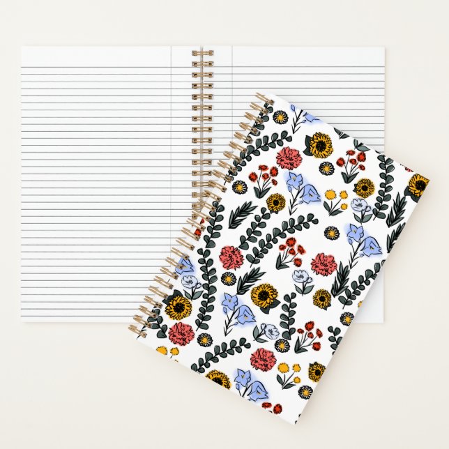 Cahier à reliure spirale (À l'intérieur)