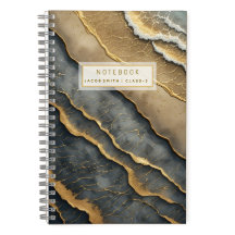 Cahier à reliure spirale à couverture souple nom p